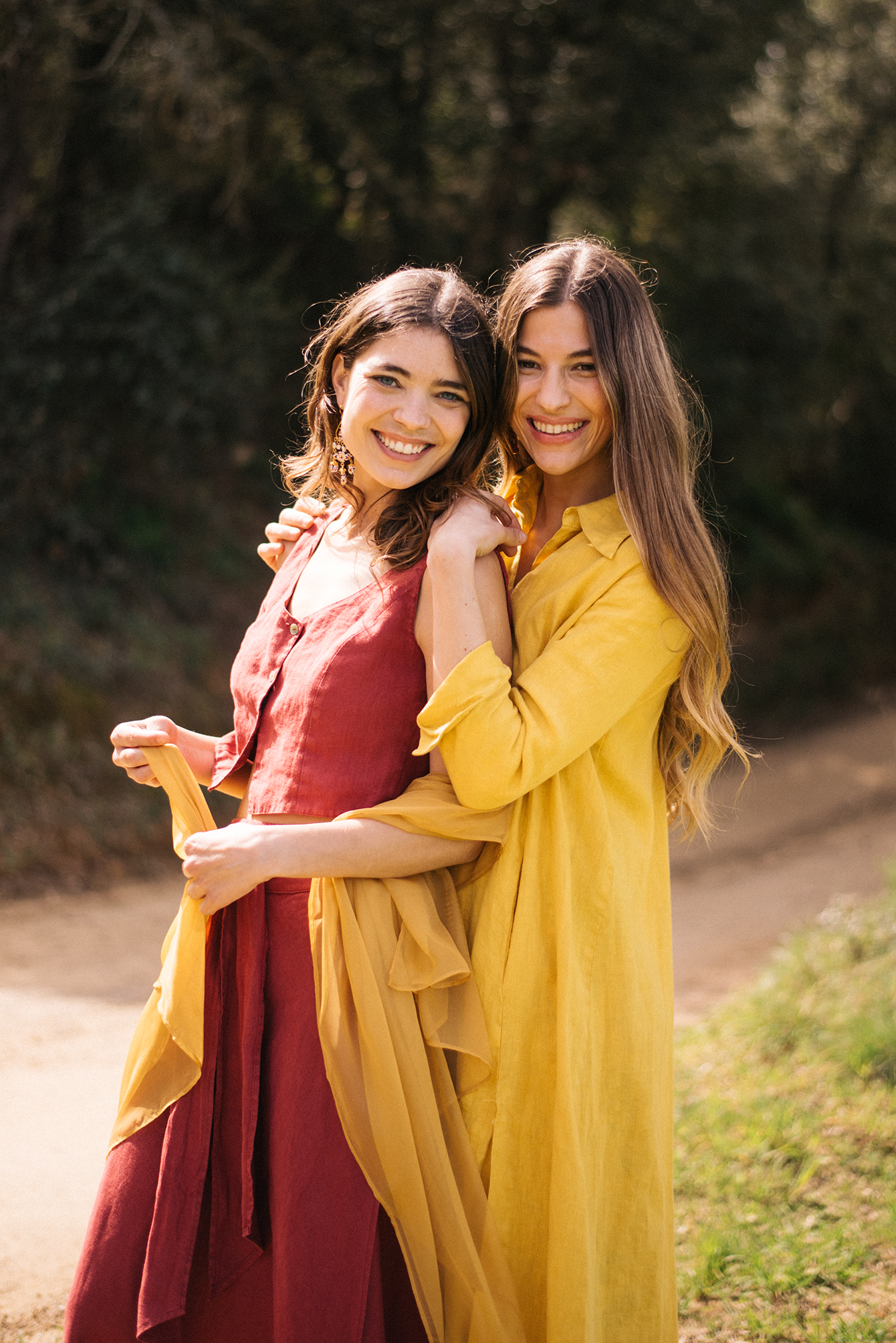 YELLOW LINEN DRESS