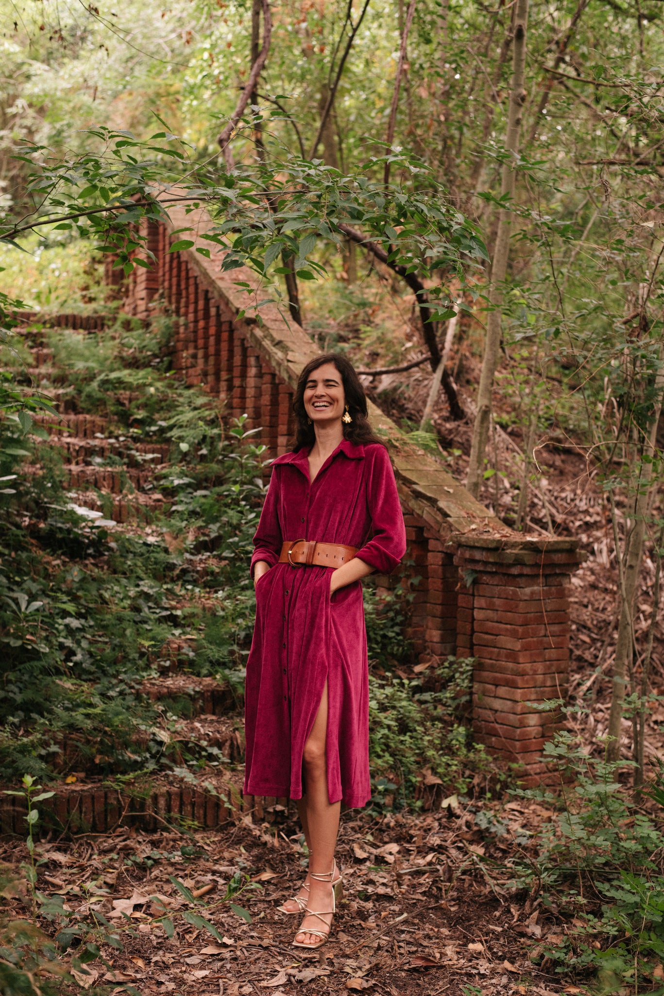 VESTIDO TERCIOPELO BUGANVILLA