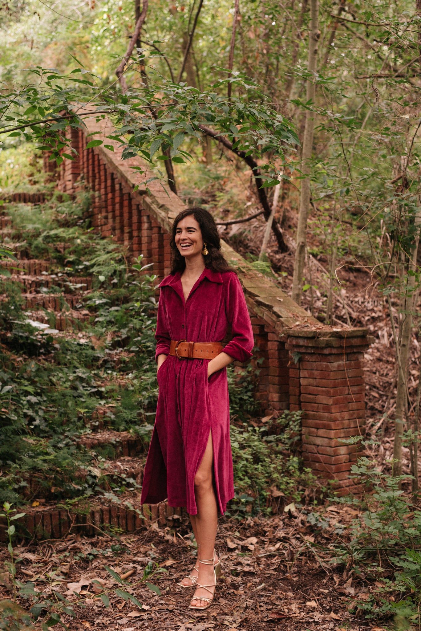 VESTIDO TERCIOPELO BUGANVILLA