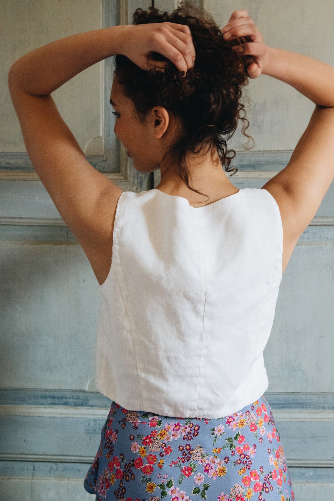 TOP SALVIA LINO BLANCO