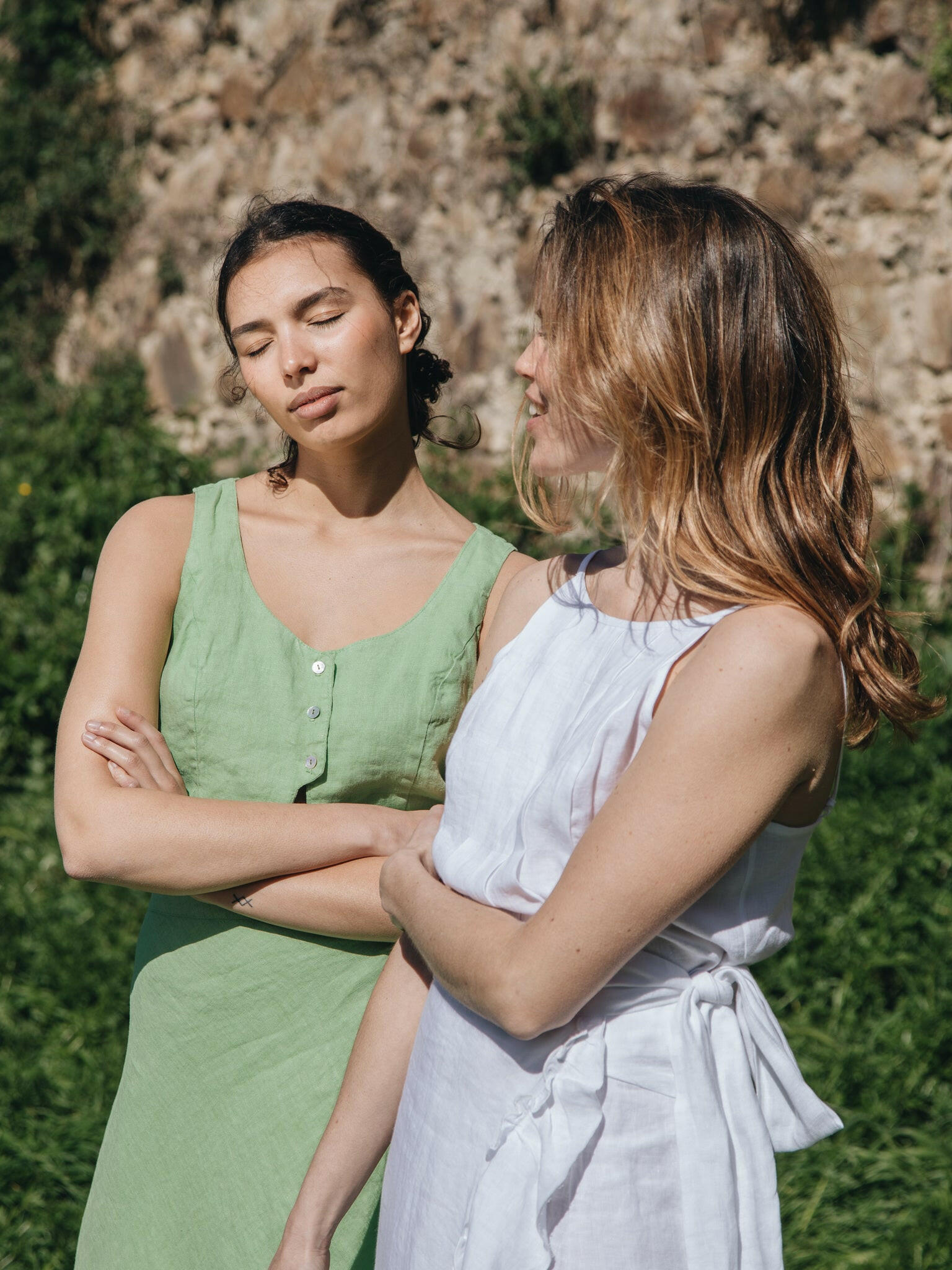 TOP SALVIA LINEN GREEN
