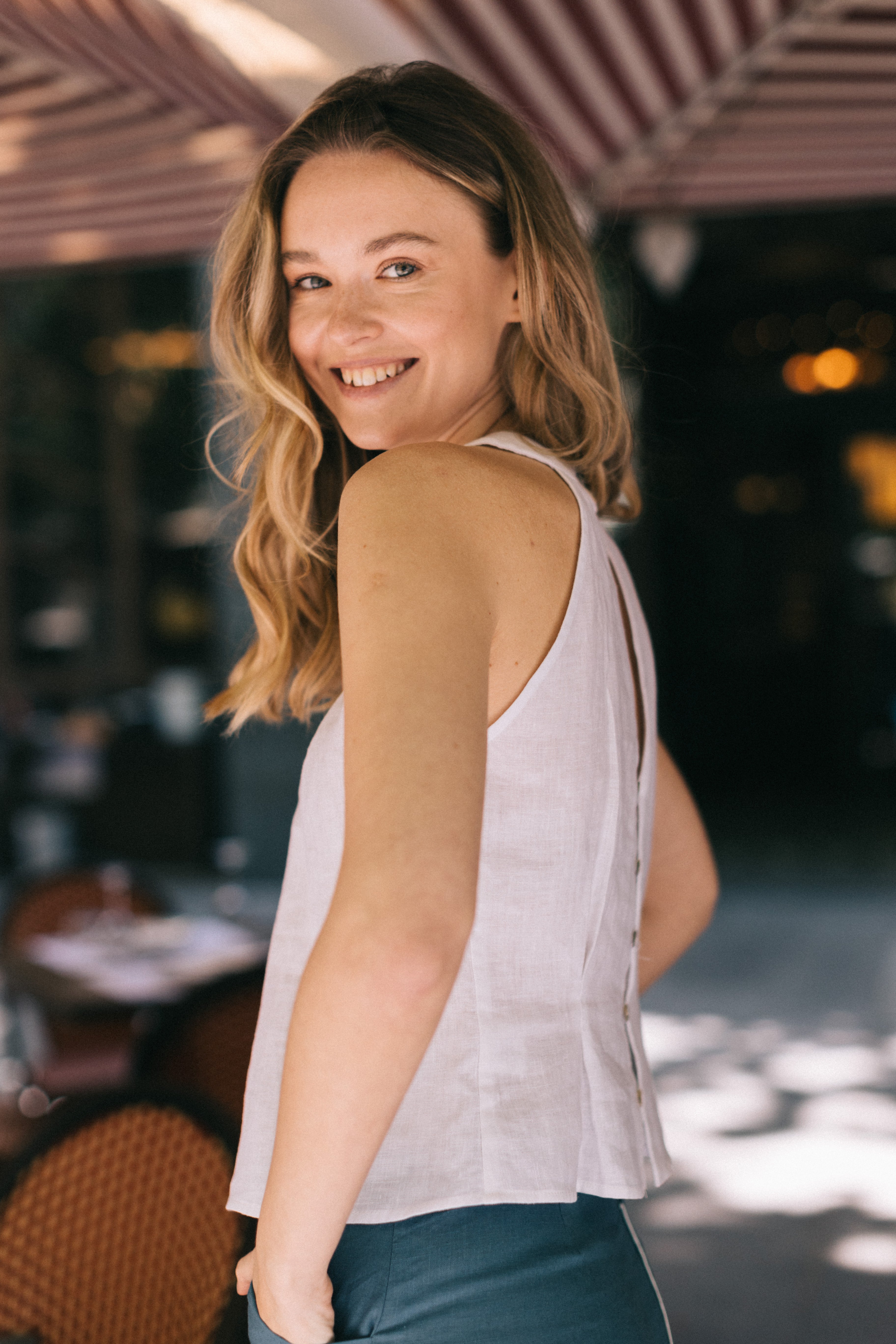 CAMILA LINEN TOP