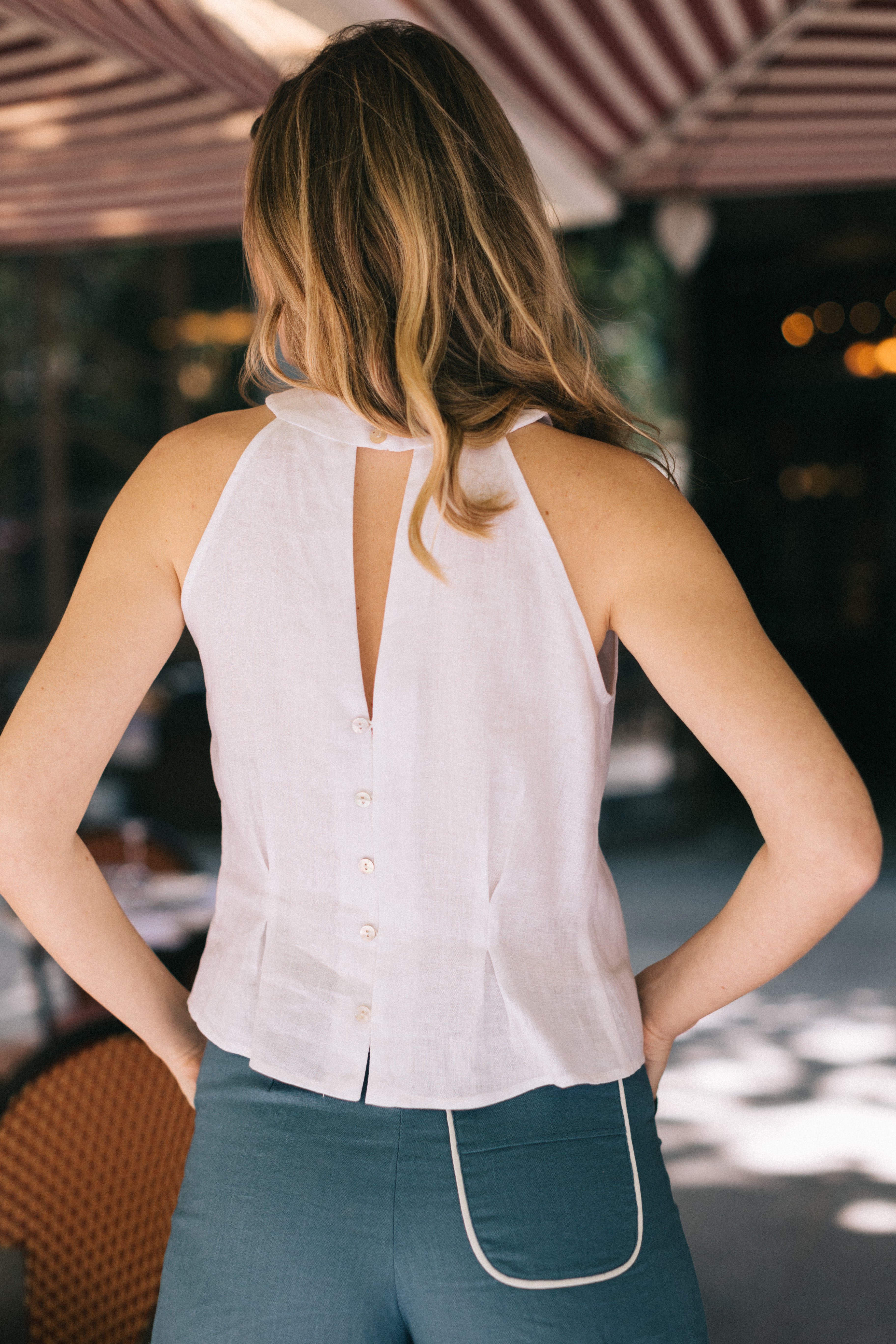CAMILA LINEN TOP