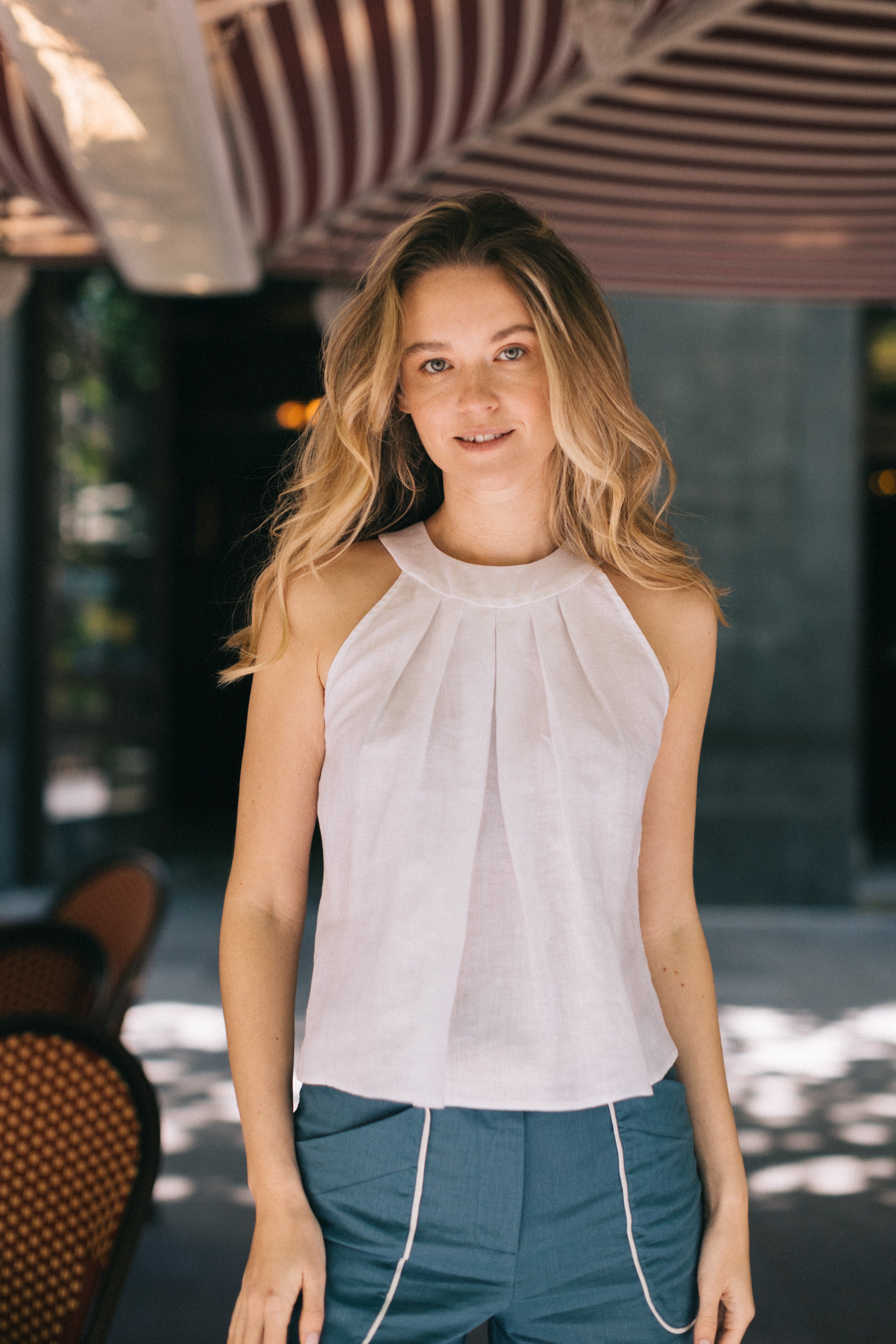 CAMILA LINEN TOP