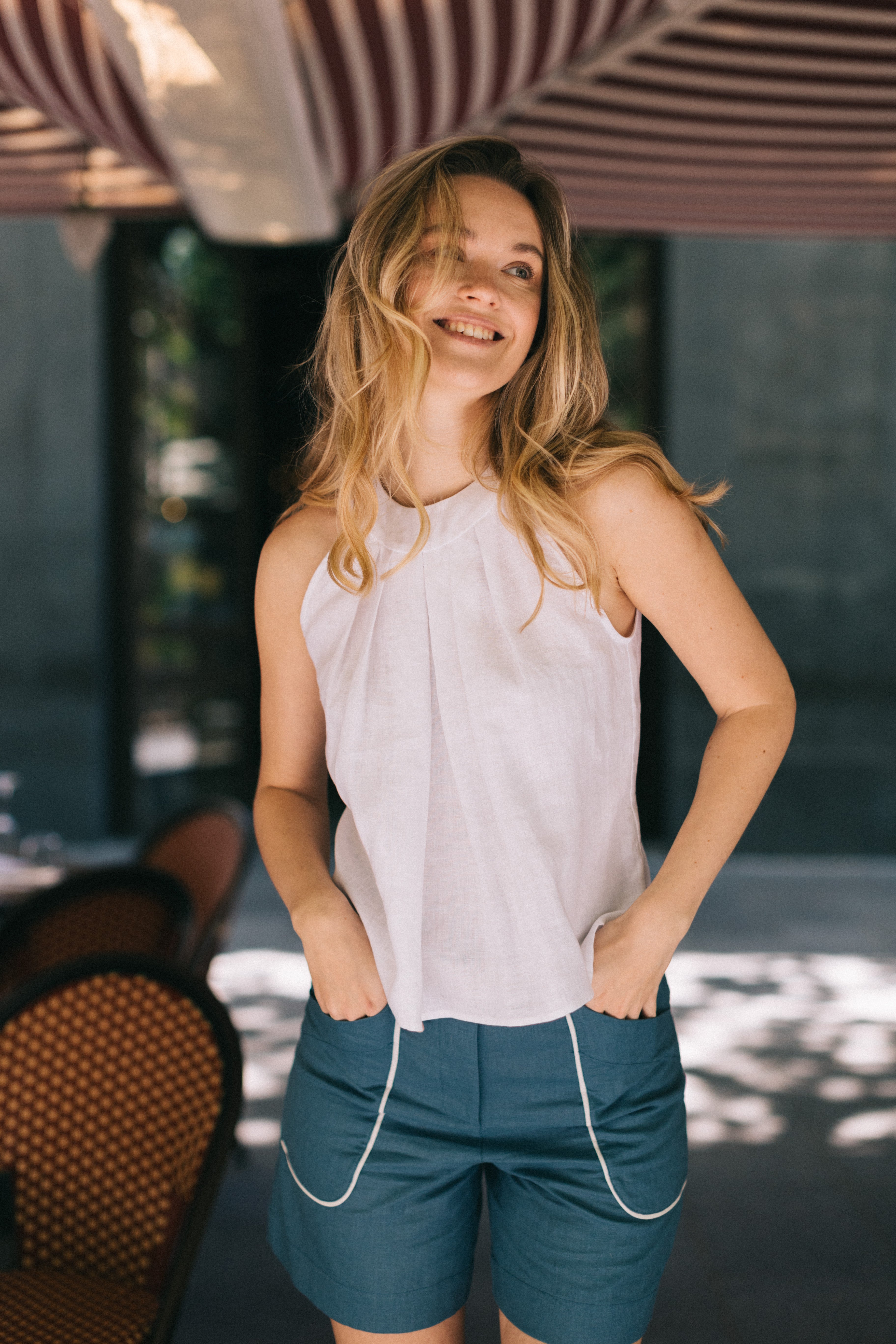 CAMILA LINEN TOP
