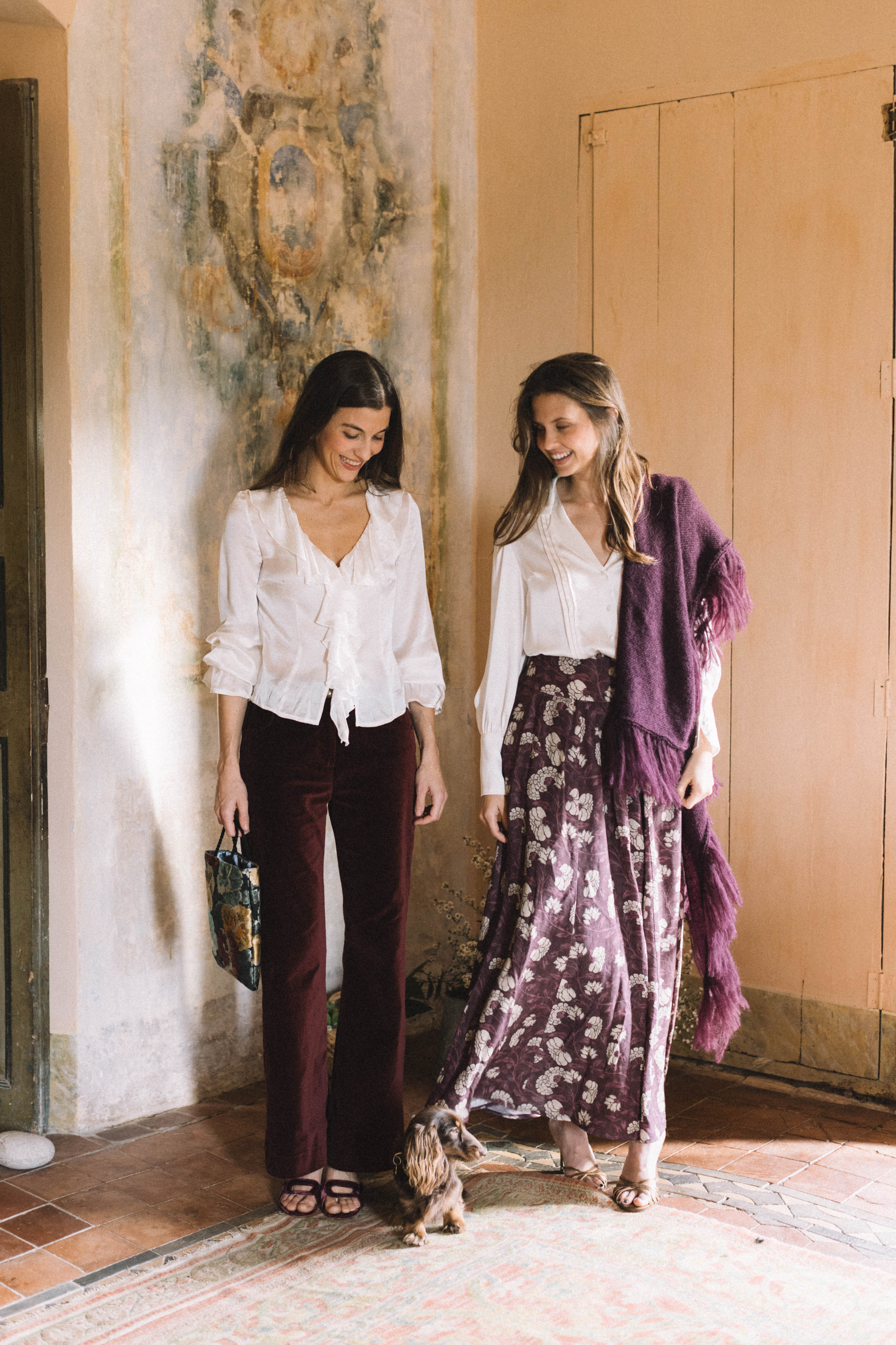 AUBERGINE MOHAIR SHAWL