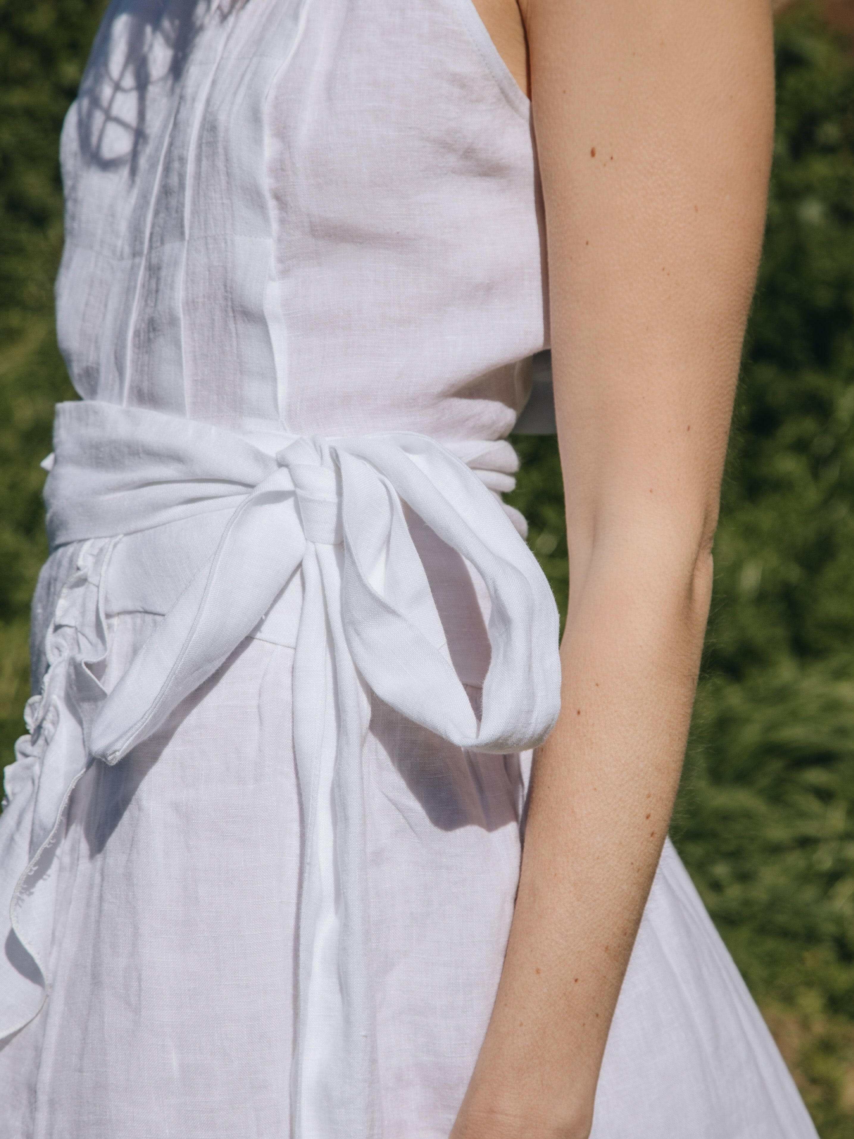 FALDA JARA LINO BLANCO