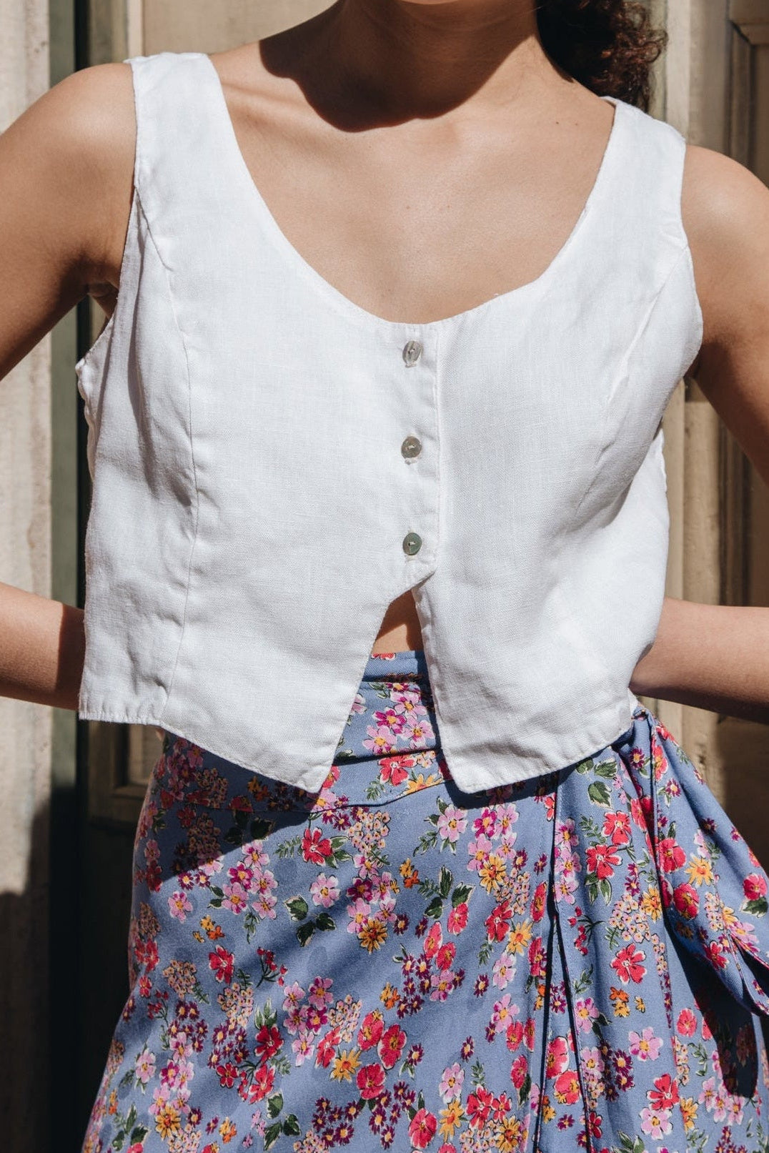 TOP SALVIA LINO BLANCO